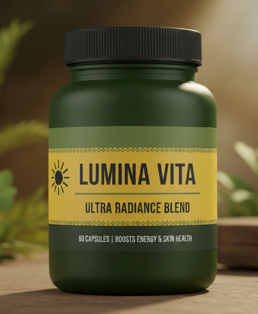 LUMINA VITA product bottle on a neutral background